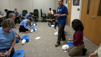CPR training class