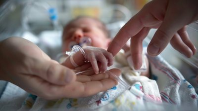 Neonatal Holding Hands